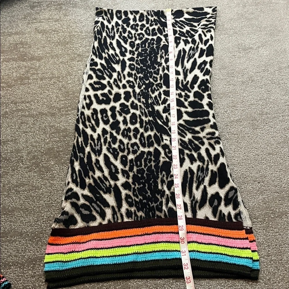NWT Lisa Todd Cotton Scarf and Hat Set in Chalk Combo